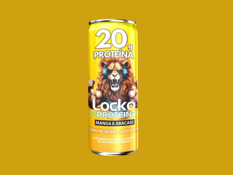 Locko Protein Bebida Suplemento Manga/Abacaxi Fardo 6 Unidade