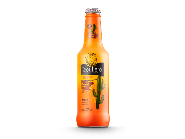 Tequileiro Fiesta Ice B.A.M. Laranja Canela 275ml - Fd C/6 Unidade