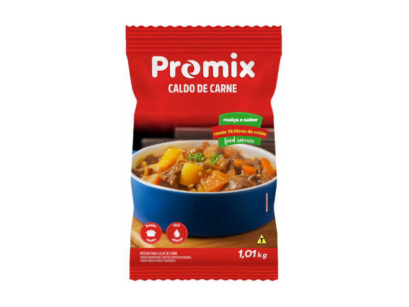 Caldo Po De Carne Promix (10) - Pct C/1,01 Kg 