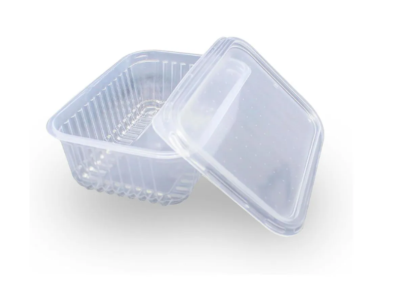 Pote Retangular Kit 750ml Pp C/Tpa -Cx C/144 Unidade
