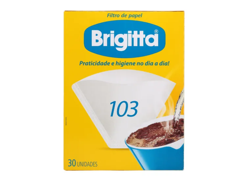 Filtro Papel Brigitta 103 Pequeno – Cx C/ 30 Unidades