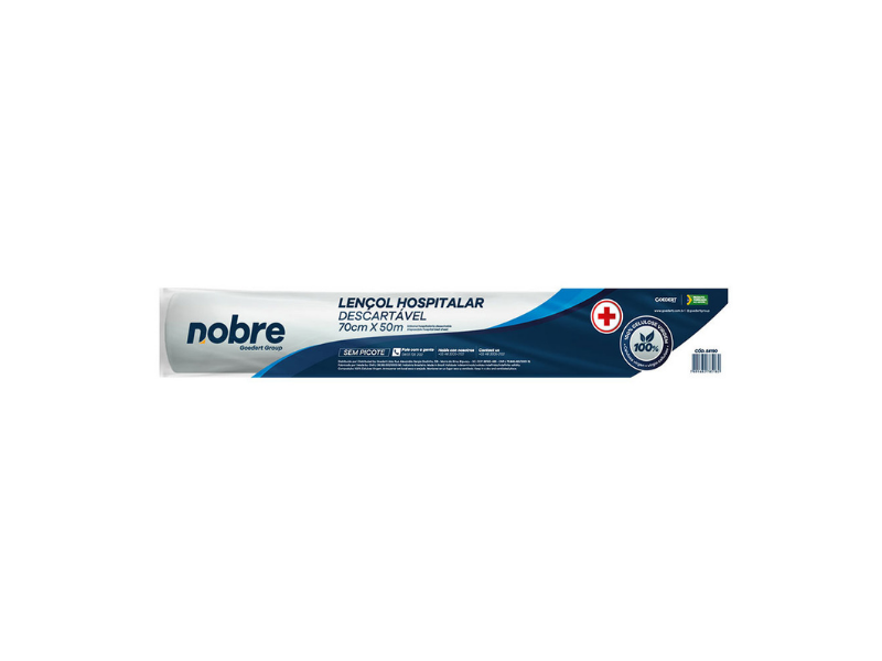 Lençol Papel Maca Descartável 70cm X 50m Nobre - Unidade