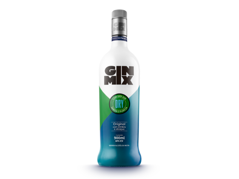 Ginmix Beb. Alcoólico Mista Original 900ml - 6 Unidade