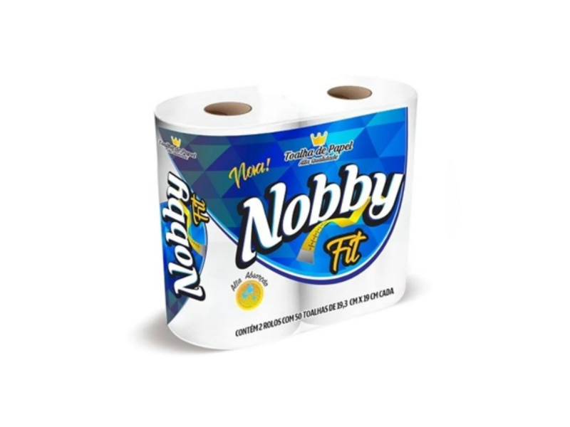 Papel Toalha Absorvente Cozinha  50 Folhas - Pacote com 2 Unidades